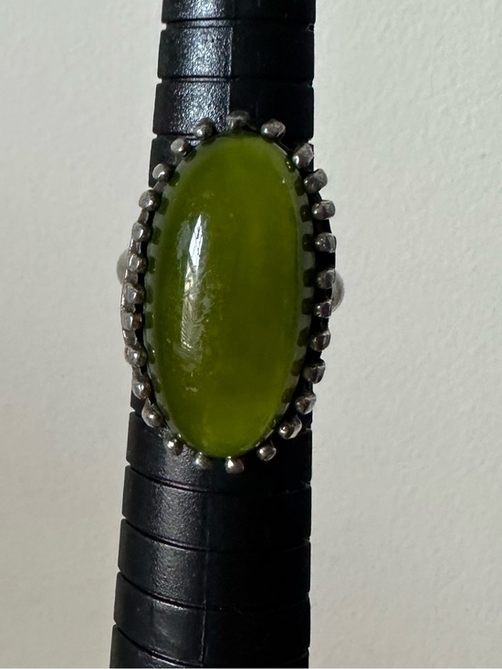 Jewelry - ✨5/$25 Vintage Faux Gemstone Ring Boho Silver Tone